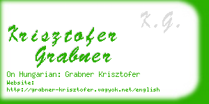 krisztofer grabner business card